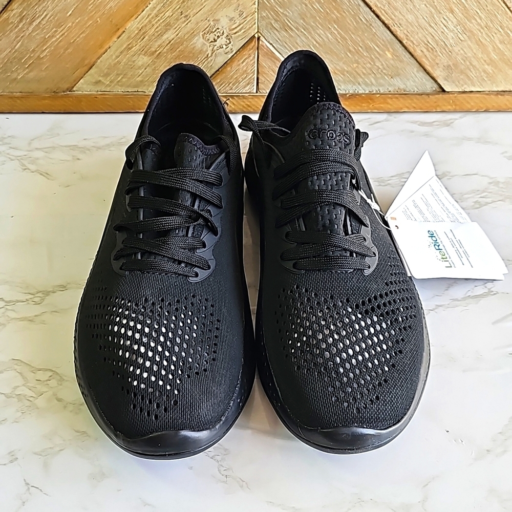 CROCS Black Men's Shoes, worn once